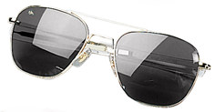 G.I. Type Pilots Aviator Sunglasses - Gold/Smoke