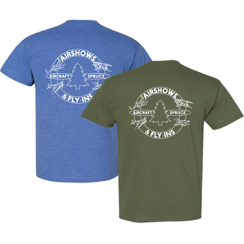 Aircraft Spruce Airshows & FlyIns Crew Tees Aircraft Spruce