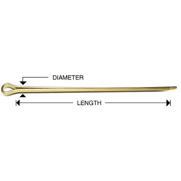 MS24665-302 stainless Cotterpin 25pk 