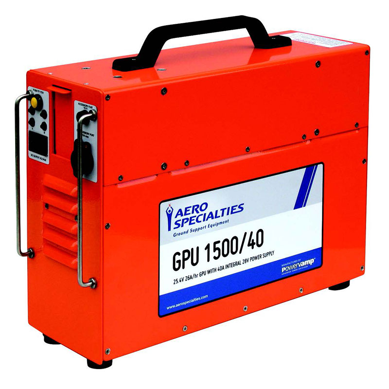 Powervamp GPU1500/40 24V Portable Ground Power Unit Aircraft Spruce