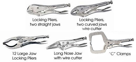 vise grips and needle-nose vice grips