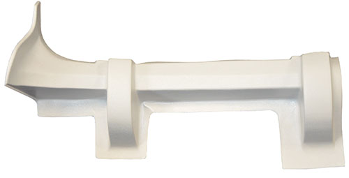 Premier Aerospace Baggage Door Hinge Cover Light Gray - P0515036-8-LG