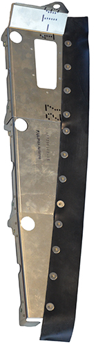 Airforms Inc. Baffle Rocker Cvr Assembly Powder Coated - AF1250100-15-PCBK