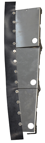 Airforms Inc. Baffle Rocker Assembly Powder Coated - AF1250100-8-PCBK