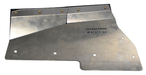 Airforms Inc. Right Hand Front Baffle Powder Coated Black Seal - AF62393-00-PCBK