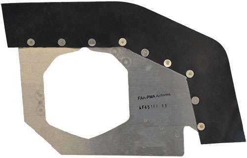 Airforms Inc. Rocker Cover Baffle Powder Coated - AF65102-03-PCBK