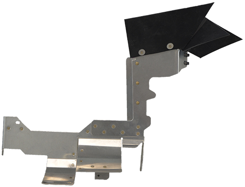 Airforms Inc. Left Hand Front Baffle Powder Coated Black Seal - AF85486-002-PCBK