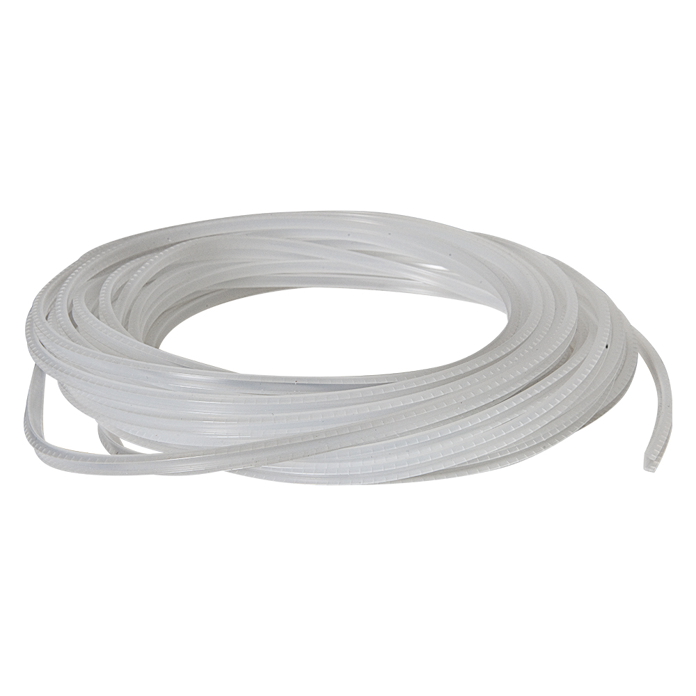 Natural Serrated Polyethylene Gromstrip .037 To .071 100Foot Roll