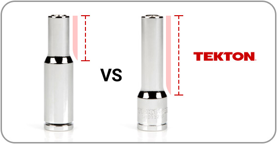 Tekton 3/8 Inch Drive 6-Point Socket and Ratchet Set with