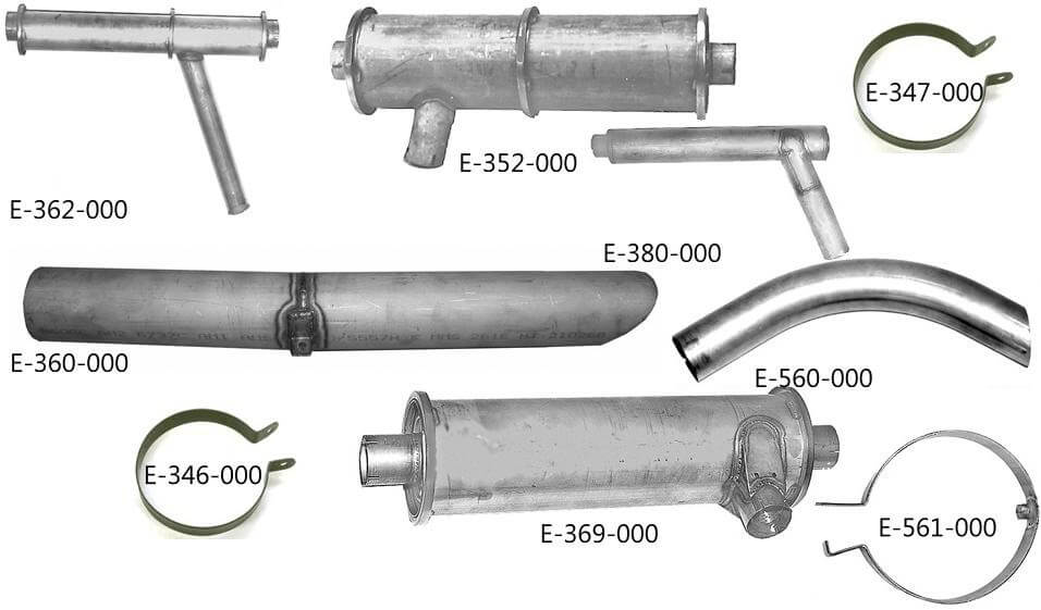 67811-000 Piper PA-28R-200 LH Stack Assy Exhaust 