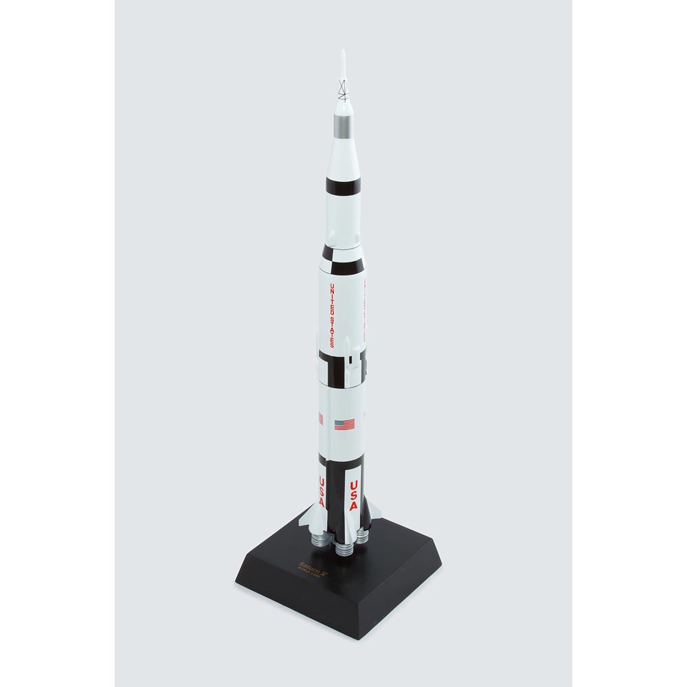 Mastercraft Collection MCNS5AW Saturn V With Apollo Desktop Wood Model 