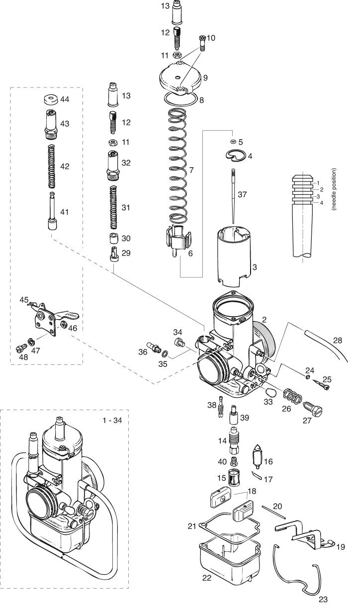 Despiece carburador Bing 2strokecarbs